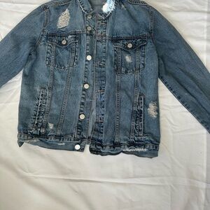 Refuge jacket Blue Denim Button Detail size XL